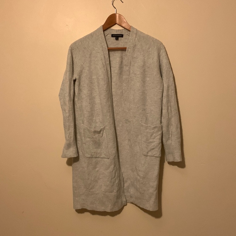 Cashmere long cardigan. Accidentally washed so it fits a size S now